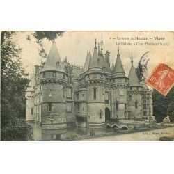 carte postale ancienne 78 VIGNY. Cour Honneur du Château 1907