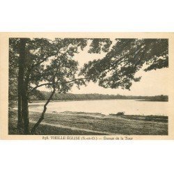 carte postale ancienne 78 VIEILLE EGLISE. Etangs de la Tour