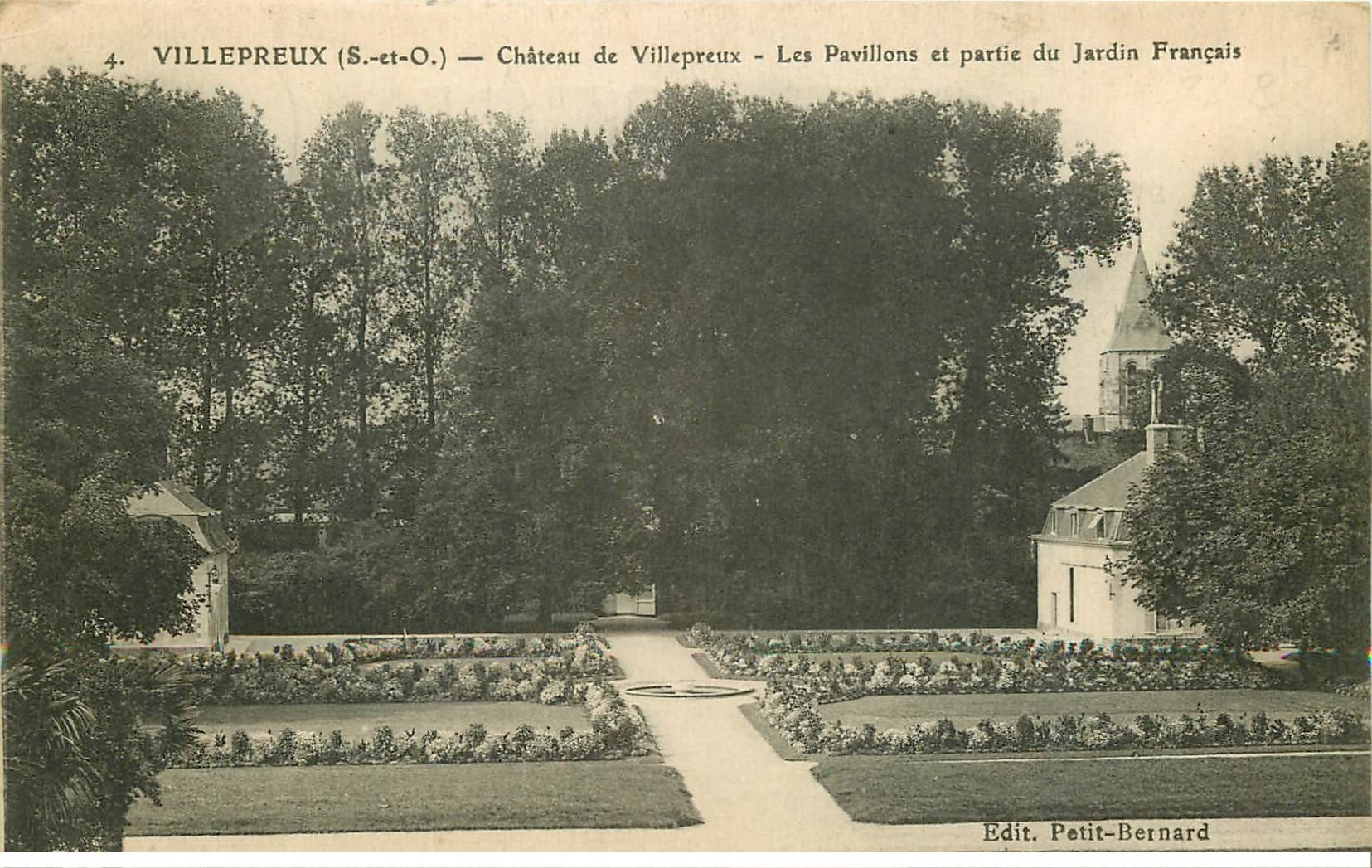 78 VILLEPREUX. Château Pavillons Jardin 1929