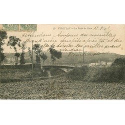 carte postale ancienne 78 VIROFLAY. Le Pont de Bois 1907