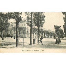 carte postale ancienne K. 78 VERSAILLES. Le Boulevard du Roi vers 1913