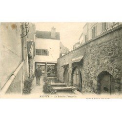 carte postale ancienne K. 78 MANTES. La Rue des Tanneries