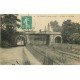 carte postale ancienne K. 78 LE VESINET. Attelage sur le Pont du Chemin de Fer 1909