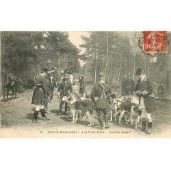 78 RAMBOUILLET. Chasse à Courre à la Croix Pater avant le Départ 1907