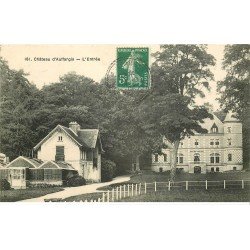 carte postale ancienne K. 78 CHATEAU D'AUFFARGIS. L'Entrée 1912