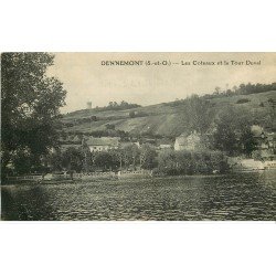 carte postale ancienne K. 78 DENNEMONT. Côteaux et Tour Duval 1924