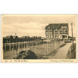 carte postale ancienne 14 DOUVILLE OU DONVILLE LES BAINS. Ermitage et Club de Tennis