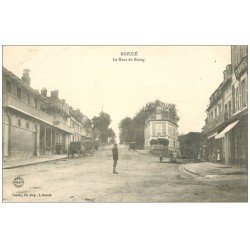carte postale ancienne 14 DOZULE. Le Haut du Bourg 1904 Pharmacie