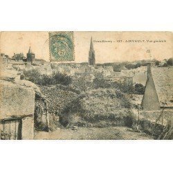 carte postale ancienne 79 AIRVAULT. Vue du Village vers 1906