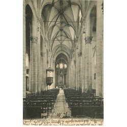 carte postale ancienne 79 AIRVAULT. Intérieur de l'Eglise 1928