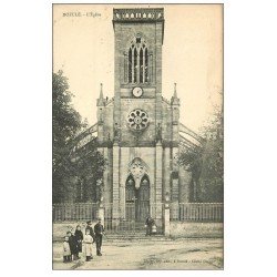 14 DOZULE. L'Eglise avec Pompiers en Uniforme
