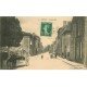 carte postale ancienne 79 BRIOUX SUR BOUTONNE. Attelage laitier sur Grande Rue 1914