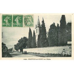 carte postale ancienne 79 BEAUVOIR-SUR-NIORT. Chevrier et Chèvre 1929