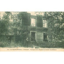 carte postale ancienne 79 COULON. Vestiges Maison des Riffaud 1932