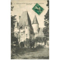 carte postale ancienne 79 CHEF-BOUTONNE. Château Javarzay