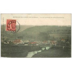 carte postale ancienne 14 EREMBOURG. Vue générale du Pont 1909