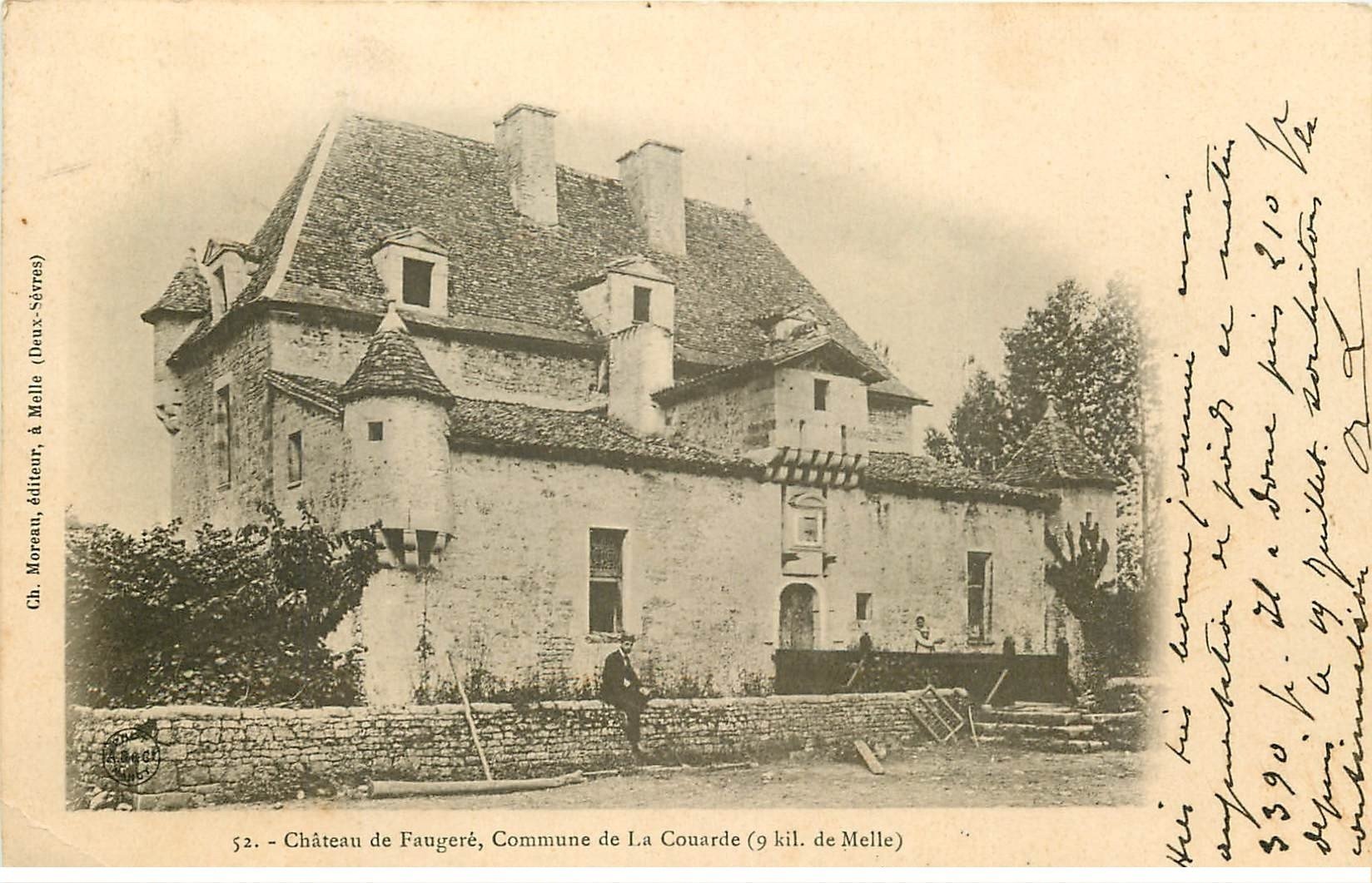 79 LA COUARDE. Château de Faugeré 1904