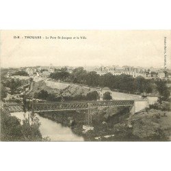 carte postale ancienne 79 THOUARS. Pont Saint-Jacques et Ville