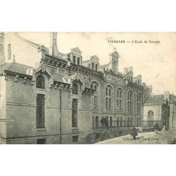 79 THOUARS. Ecole de Garçons. Timbre Taxe 1907