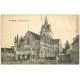 carte postale ancienne 14 FALAISE. Eglise de Guibray 1917 Militaires et Soldats