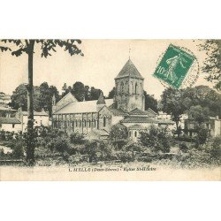 carte postale ancienne 79 MELLE. Eglise Saint-Hilaire 1924