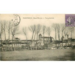 carte postale ancienne 79 PAMPROUX. Vue générale 1927
