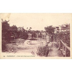 carte postale ancienne 79 PARTHENAY. Pont Saint-Paul sur le Thouet 1931