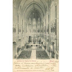 carte postale ancienne 79 NIORT. Eglise Saint-Etienne 1902. Collection Gustave Boucher