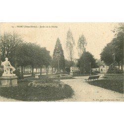 carte postale ancienne 79 NIORT. Jardin de la Brèche 1914