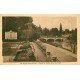 carte postale ancienne 79 NIORT. Square du Donjon et Pont Main 1938