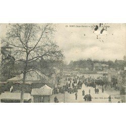 carte postale ancienne 79 NIORT. Place de la Brèche 1917