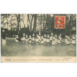 carte postale ancienne 14 FALAISE. Pupilles La Conqurérante. Société Gymnastique et Sports 1914