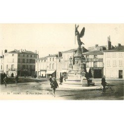 carte postale ancienne 79 NIORT. La Place Saint-Jean