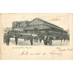 carte postale ancienne 79 NIORT. Les Halles 1901