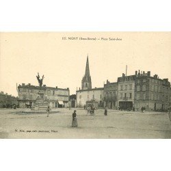 carte postale ancienne 79 NIORT. Place Saint-Jean Maréchalerie