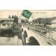 carte postale ancienne 79 NIORT. Le Pont Main animation 1908