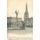 carte postale ancienne 79 NIORT. Place Saint-Jean et Flèche Notre-Dame 1904