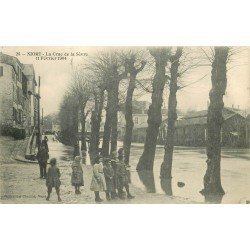 79 NIORT. La Crue de la Sèvre de 1904. Tampon de 1907
