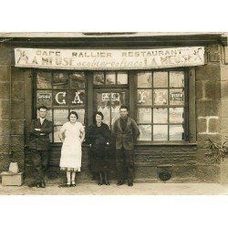 35 RENNES. Carte Photo rare Café Rallier