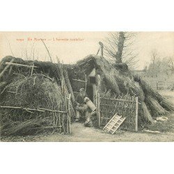 58 EN MORVAN. L'Hermite coutelier et son Chien 1915. Vieux métiers