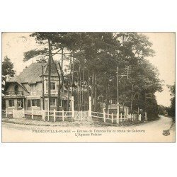 carte postale ancienne 14 FRANCEVILLE. Agence Falaise route de Cabourg 1930