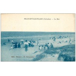 carte postale ancienne 14 FRANCEVILLE. La Mer