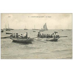 14 GRANDCAMP. Le Départ pour la Pêche. Pêcheurs métiers de la Mer 1915