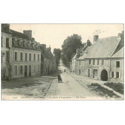 carte postale ancienne 14 GUIBRAY. Route d'Argentan 1913. Epicerie Leroy