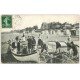 carte postale ancienne 14 HERMANVILLE-SUR-MER. Jeux de Sable 1908