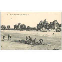 carte postale ancienne 14 HERMANVILLE-SUR-MER. Jeux de Sable 8