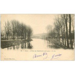 carte postale ancienne 02 GUISE. L'Oise au Familistère 1902