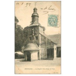 carte postale ancienne 14 HONFLEUR. Eglise Notre-Dame de Grâce Chapelle 1905