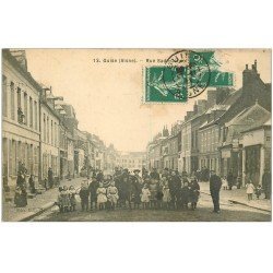 carte postale ancienne 02 GUISE. Rue Sadi Carnot 1911