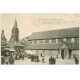 carte postale ancienne 14 HONFLEUR. Eglise Sainte-Catherine et Marché 1911